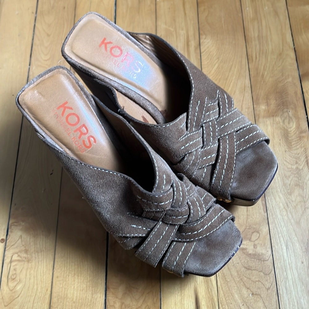 Platform Leather Heels - image 7